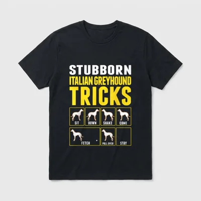 Italienischer Windhund Hundetricks Italian T-Shirt – Klassisches T-Shirt in Schwarz