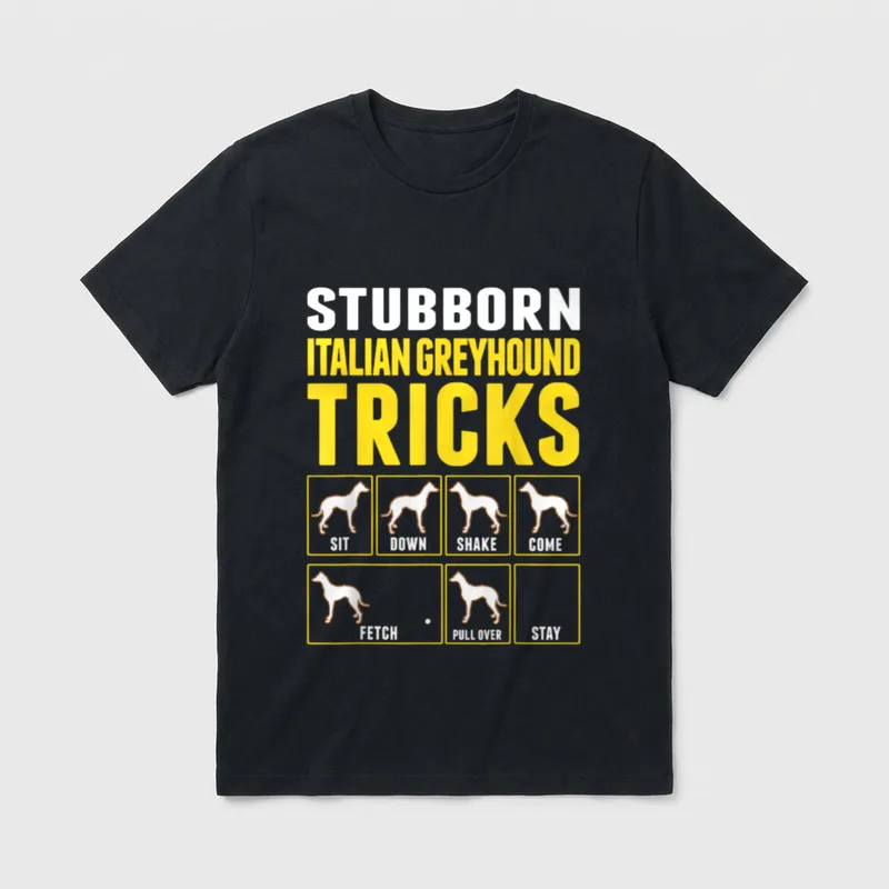 Italienischer Windhund Hundetricks Italian T-Shirt – Klassisches T-Shirt in Schwarz