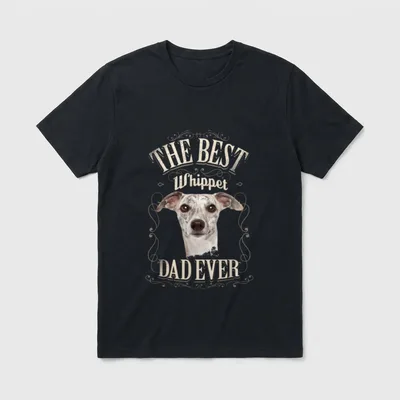 Best Whippet Dad Ever T-Shirt – Klassisches T-Shirt in Schwarz