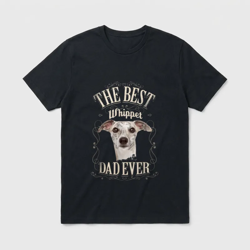 Best Whippet Dad Ever T-Shirt – Klassisches T-Shirt in Schwarz