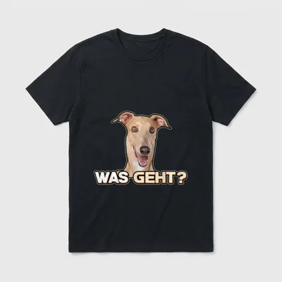 Whippet Hunderasse Laufhund Greyhound T-Shirt – Klassisches T-Shirt in Schwarz