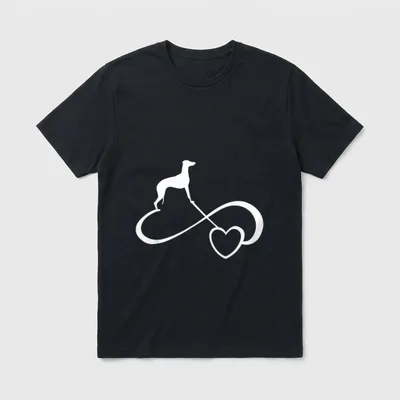Whippet Windhunde T-Shirt – Klassisches T-Shirt in Schwarz
