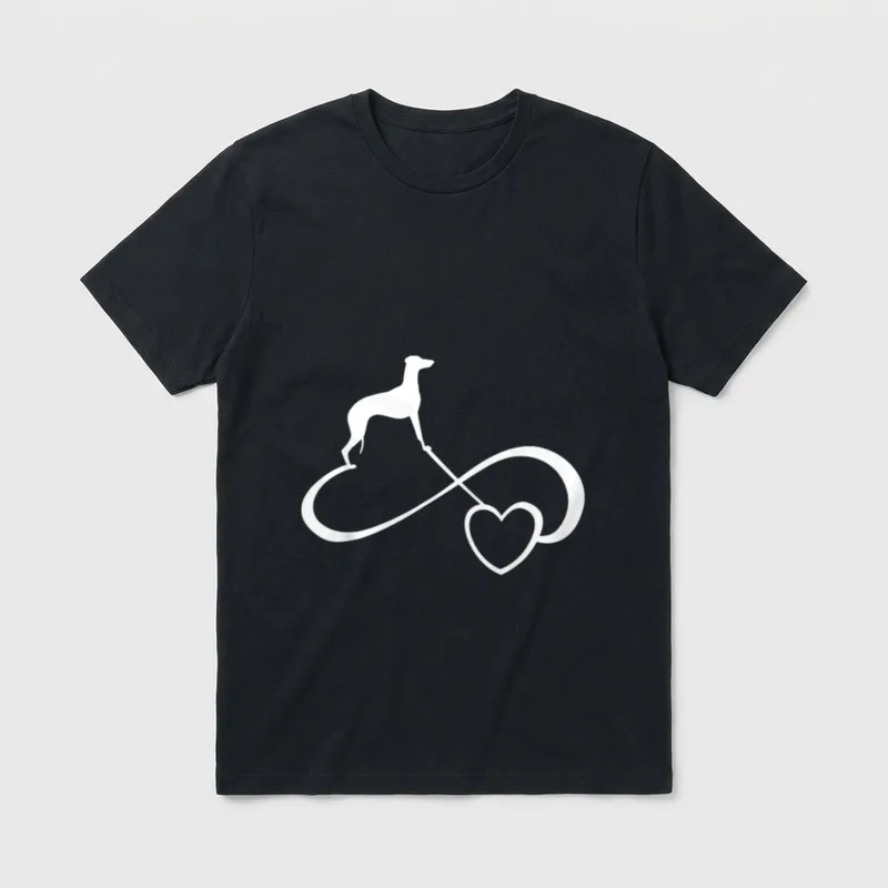 Whippet Windhunde T-Shirt – Klassisches T-Shirt in Schwarz