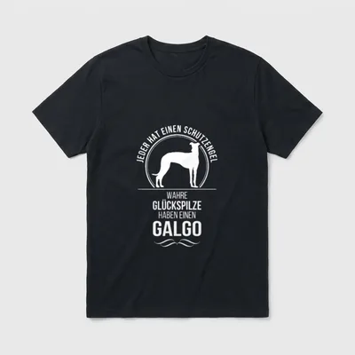 Galgo Galga Schutzengel Hund T-Shirt – Klassisches T-Shirt in Schwarz