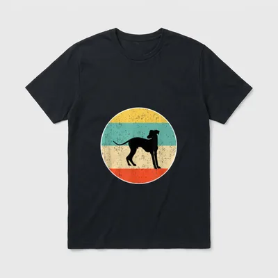Italienischer Windhund T-Shirt 0220 – Klassisches T-Shirt in Schwarz