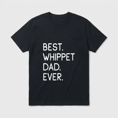 Best Whippet Dad Ever Besitzer T-Shirt – Klassisches T-Shirt in Schwarz