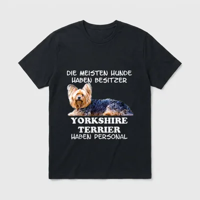 Yorkshire Terrier Personal T-Shirt – Klassisches T-Shirt in Schwarz