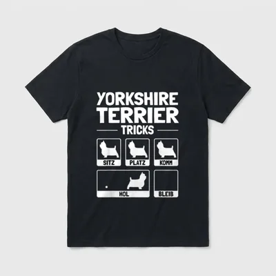 Lustiges Yorkshire Terrier Hund T-Shirt – Klassisches T-Shirt in Schwarz