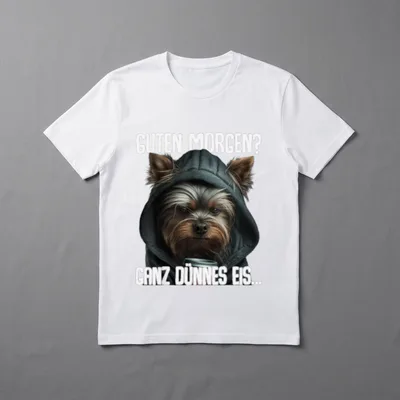 Guten Morgen Morgenmuffel Yorkshire T-Shirt – Klassisches T-Shirt in Schwarz