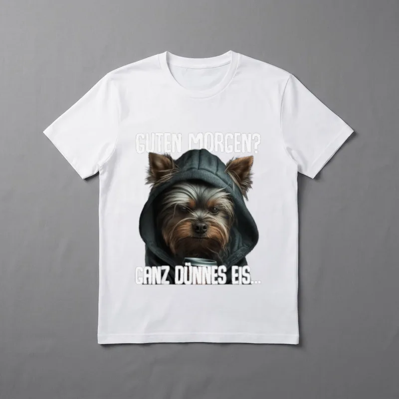 Guten Morgen Morgenmuffel Yorkshire T-Shirt – Klassisches T-Shirt in Schwarz