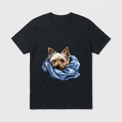 Süßer Hund Offizielles Schlafshirt T-Shirt 0019 – Klassisches T-Shirt in Schwarz