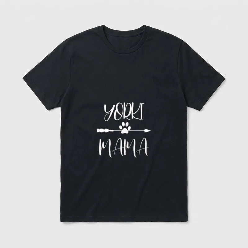Yorkshire Yorkshire Terrier Mama T-Shirt – Klassisches T-Shirt in Schwarz