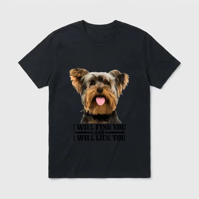 Yorkshire Terrier Hund lustig Yorkie T-Shirt – Klassisches T-Shirt in Schwarz