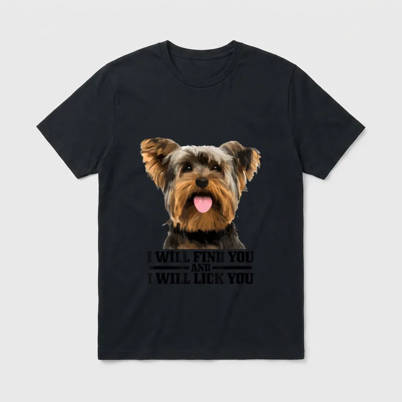 Yorkshire Terrier Hund lustig Yorkie T-Shirt – Klassisches T-Shirt in Schwarz