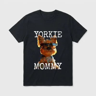 Yorkie Mommy Mama Mutter T-Shirt – Klassisches T-Shirt in Schwarz