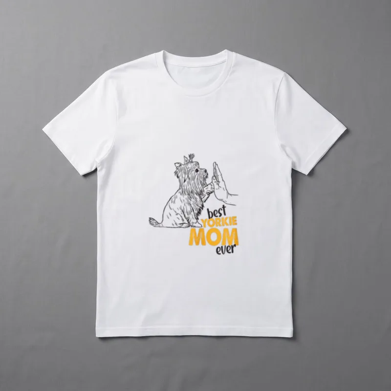 Beste Yorkie Mama aller Zeiten T-Shirt – Klassisches T-Shirt in Schwarz