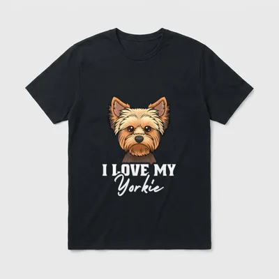 Yorkshire Terrier Yorkie Hundeliebhaber T-Shirt – Klassisches T-Shirt in Schwarz
