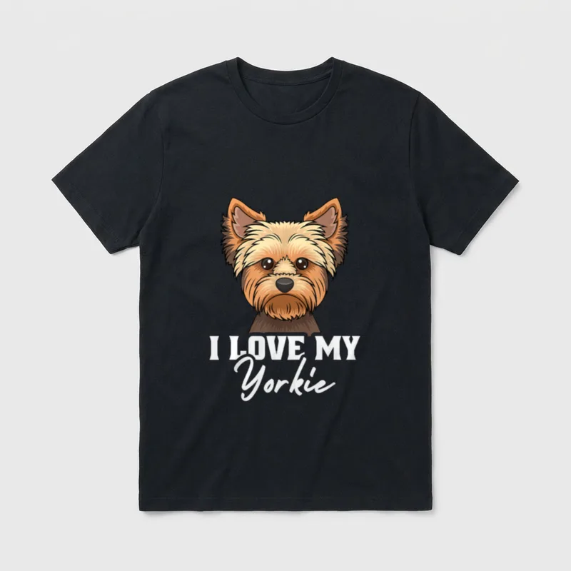 Yorkshire Terrier Yorkie Hundeliebhaber T-Shirt – Klassisches T-Shirt in Schwarz