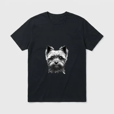 Yorkshire Terrier Hund Yorkie Hundemotiv T-Shirt – Klassisches T-Shirt in Schwarz