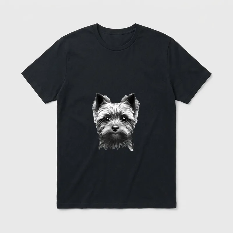 Yorkshire Terrier Hund Yorkie Hundemotiv T-Shirt – Klassisches T-Shirt in Schwarz