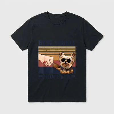 vintage best yorkie mom T-Shirt – Klassisches T-Shirt in Schwarz